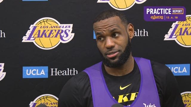 Practice Report: LeBron James (12/4/18) смотреть онлайн
