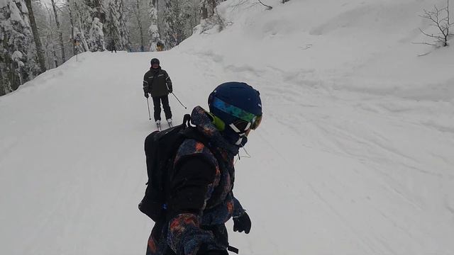 Роза Хутор. 14.02.2021. Катание в лесу смотреть онлайн