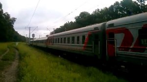 Чс4 с международным поездом РЖД "Тиса" #15 Москва/Ужгород+Риц в ЕС перегон Вишневое-Боярка ЮЗжд