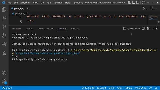 Find the Prime Number or Not ? | Python interview questions in Telugu смотреть онлайн