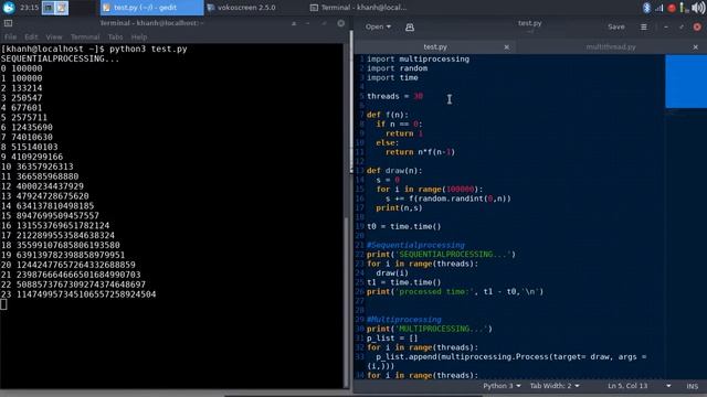 [Python 3] Sequential Processing vs Multiprocessing Comparsion simple python code смотреть онлайн