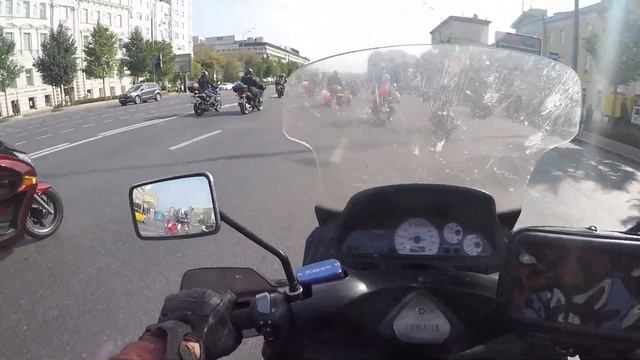 Поехали! Мосмотофест 2020. Обзор мероприятия и полный проезд колонны смотреть онлайн