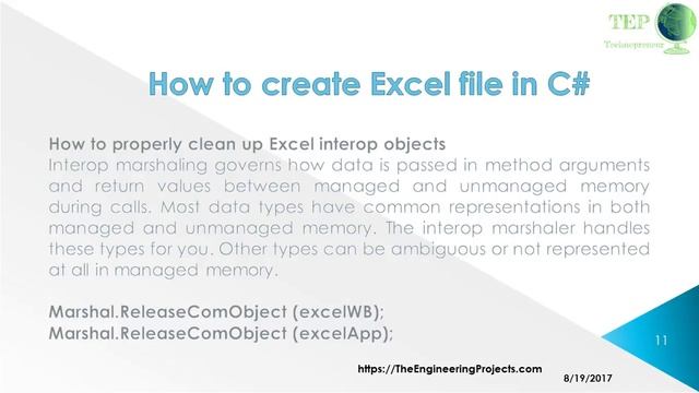 095 - How to create Excel file in C# смотреть онлайн