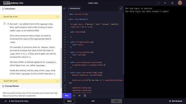 Learn Java - 5.0 Java Arrays | Codecademy Walkthrough смотреть онлайн