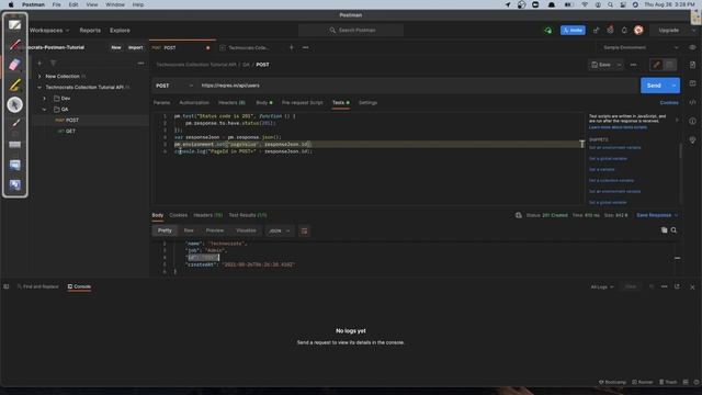 How to chain postman request by passing value | Postman Request chaining tutorial смотреть онлайн