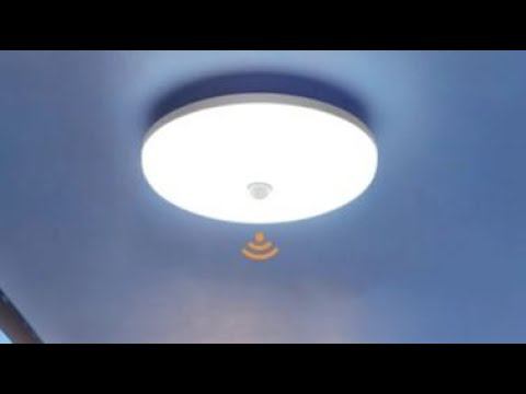 Светодиодный потолочный светильник с датчиком движения PIR Сенсор 220V 36 Вт. смотреть онлайн