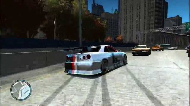 Nissan GTR R34 Drift mod gta 4 смотреть онлайн