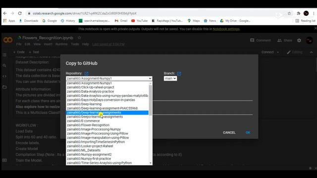 How to upload colab notebook to github repo смотреть онлайн