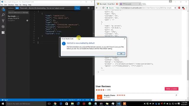 Directly Edit File from your FTP Server with Visual Studio Code and FTP Simple смотреть онлайн