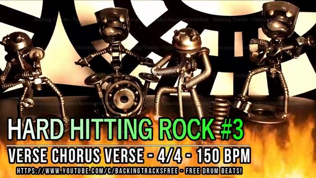 150 BPM - Hard Hitting Rock #3 - 4/4 Drum Beat - Drum Track смотреть онлайн