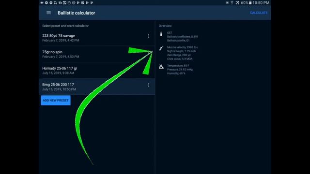 Pulsar Stream Vision App Ballistic Calculator Setup