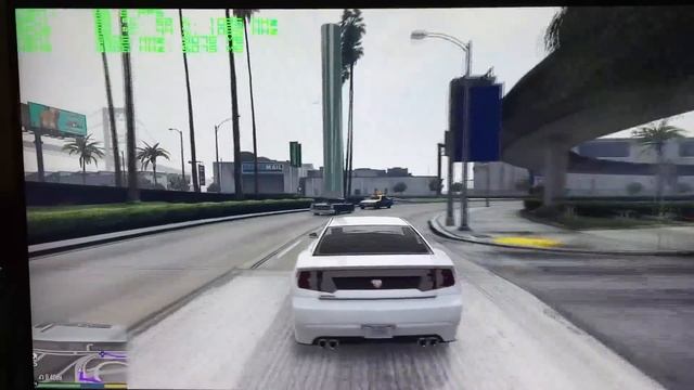 GTA V 4K DSR with nVidia GTX Titan X SLi showing FPS смотреть онлайн
