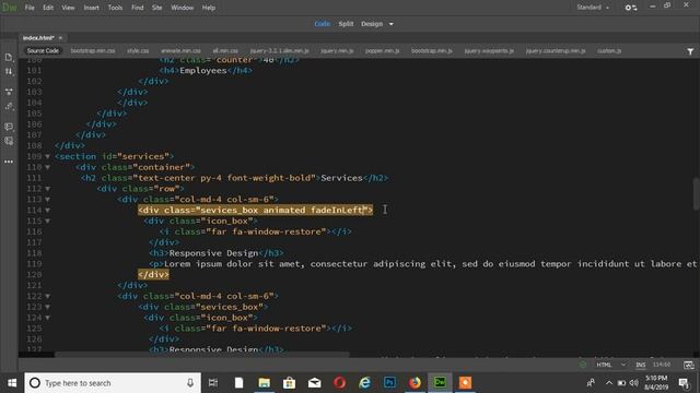 Animate Div On Scroll Down Jquery | How To Use Waypoints | css смотреть онлайн