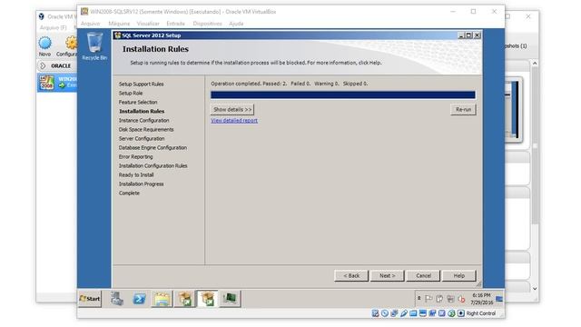 Instalação do SQL Server 2012 Enterprise no Windows Server 2008 смотреть онлайн
