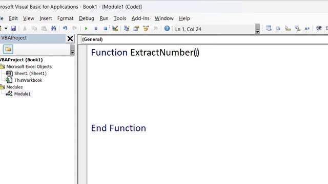 Excel Vs Vba - Example: 2 (Extra Number From String), Excel VBA Tutorial basic To Advance смотреть онлайн