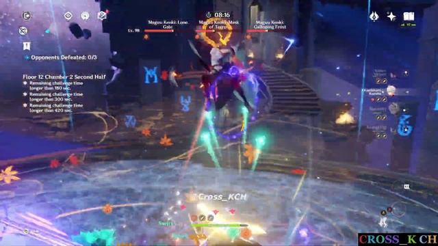 Raiden with Rational team combo vs 3 Maguu Kenki ? | 3.4 Spiral Abyss floor 12 | Genshin Impact смотреть онлайн