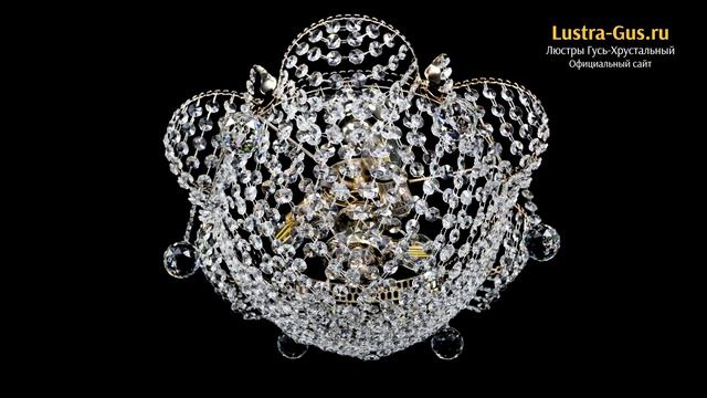 Хрустальная люстра «Нарцисс с подвесом» - Гусь-Хрустальный завод
