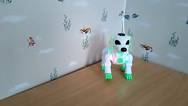 Детская игрушка интерактивная собака-робот Космо Пёс с пультом и голосовое управление.