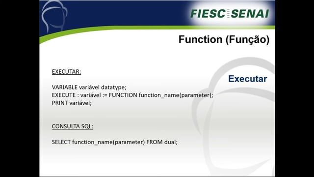 FUNCTION (Funções no Oracle) - Aula 01 - Conceito e Sintaxe смотреть онлайн