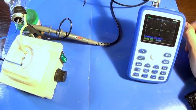 FNIRSI-1C15. Замер пульсации блока питания. Форма напряжения на выходе диммера.