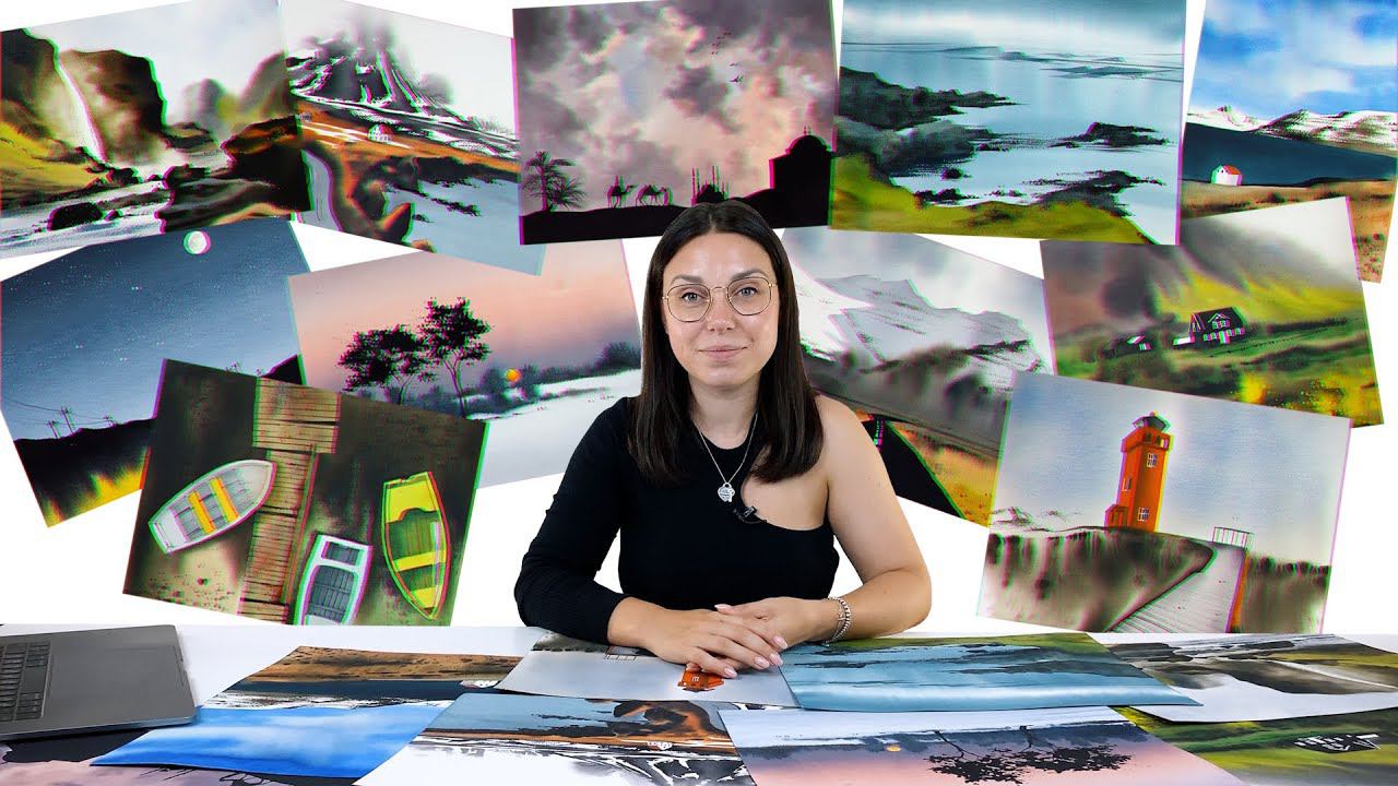 Промо онлайн-курса «Акварельный минимализм: ПРОдолжение» смотреть онлайн