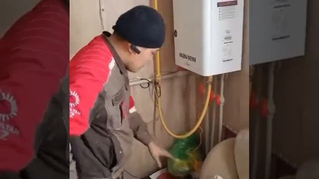 Очередной запуск котла на природном газе! Поздравляем жильцов дома! ??????????????? смотреть онлайн