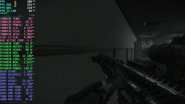 EFT \\ Streets \\ 4070 + 7800X3D + DDR5-6000C30 // B650M DS3H // 1440 Native смотреть онлайн