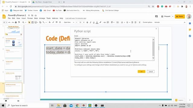 PowerBI Import Multiple Stocks Data using Python + yFinance (Part 2) смотреть онлайн