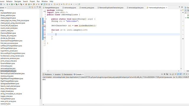 How To Remove Duplicate Character From String Using Set in Java смотреть онлайн