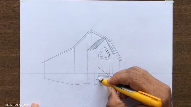 How to Draw a Church in 2-Point Perspective Step by Step смотреть онлайн