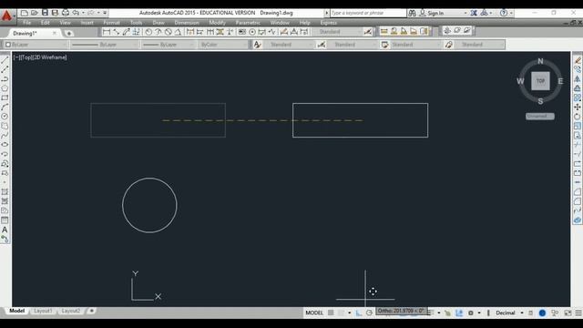 AutoCAD Tutorials Modify toolbar ii [ PART 12 ] ( rotate, array, etc). DWC patel college. смотреть онлайн