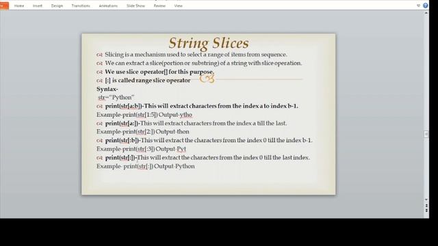 String Slicing in Python|String Indexing and Slicing in Python смотреть онлайн