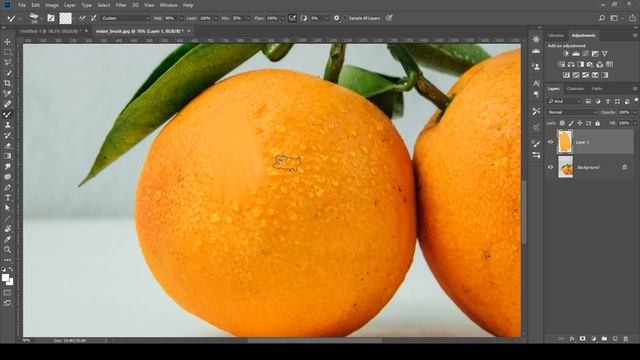Как да направим картина от всяка снимка във Photoshop | Mixer четка смотреть онлайн