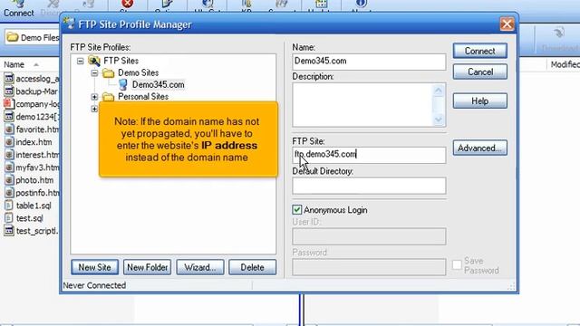 FTP - Configuring your website in FTP Voyager смотреть онлайн