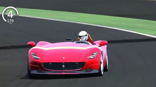 Ferrari Monza SP1 vs Ferrari F40 vs Ferrari F50 - Monza смотреть онлайн