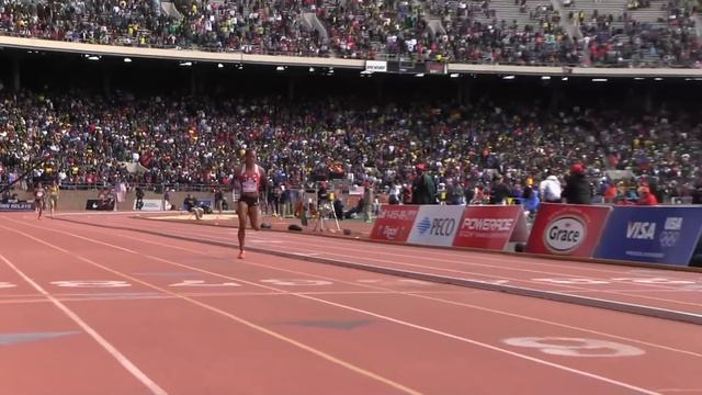 Sanya Richards-Ross 1st Place 4x4 USA vs World 3:21.18 Penn Relays 2012 смотреть онлайн