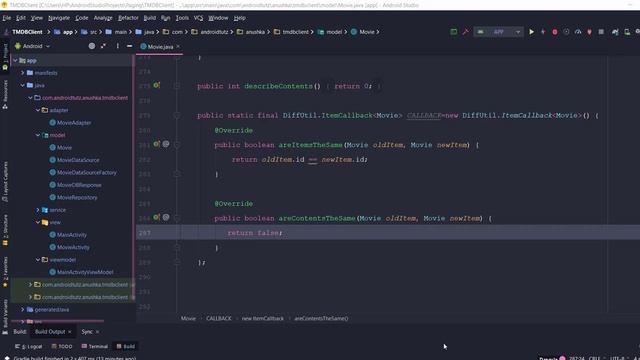 Android Paging Components Tutorial : 6 Create A PagedListAdapter смотреть онлайн