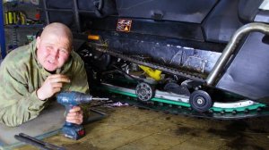 Уменьшаем трение склиз. Дополнительный каток для снегохода.