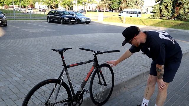 СТРИТ ПУШКА FIXED GEAR. BIKE CHECK 6KU URBAN TRACK. Фикс новичка финал!!! смотреть онлайн