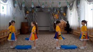 Танец на степах   "ДОГОНИ!".  МБДОУ д/с №1 "Березка", кружок "Детский фитнес".