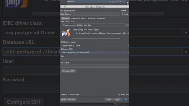 PHPStorm - adding DB connection into your project смотреть онлайн
