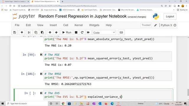 Random Forest Regression in Jupyter Notebook смотреть онлайн