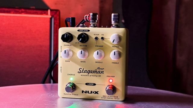Nux NAP-5 Stageman Floor Preamp And DI Box Demo