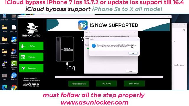 iPhone 7 iCloud bypass ios 15 up sim working bypass icloud lock till ios 16 support смотреть онлайн