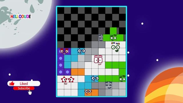 NUMBERBLOCKS PUZZLE GAME Tetris Lvl 22 Create Numberblock 130 смотреть онлайн