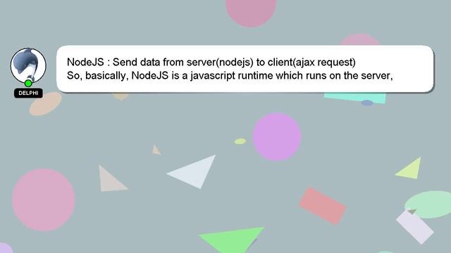 NodeJS : Send data from server(nodejs) to client(ajax request) смотреть онлайн