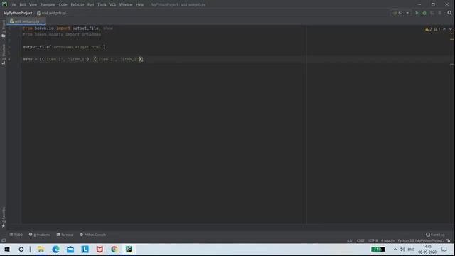 Creating dropdown widget using bokeh tool смотреть онлайн