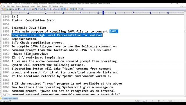 Java||class -44||JAVA Program Compilation||Java Tutorial for Beginners - in Telugu and English смотреть онлайн