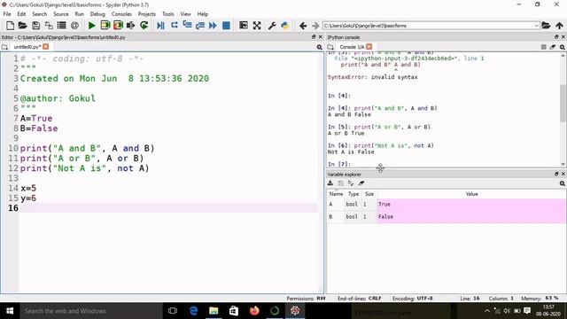 #17| Logical Operators in python| Python Tutorial|code and example смотреть онлайн