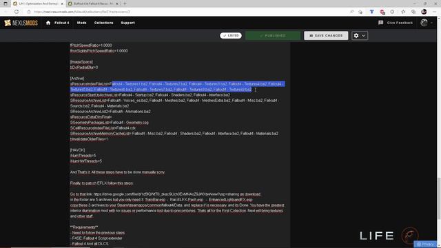 Instrucciones Instalación Colección Life's Optimization and Gameplay 1 y 2 Fallout 4 Turorial set u смотреть онлайн